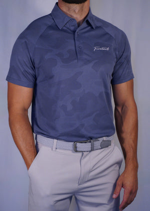 Navy Camo Polo