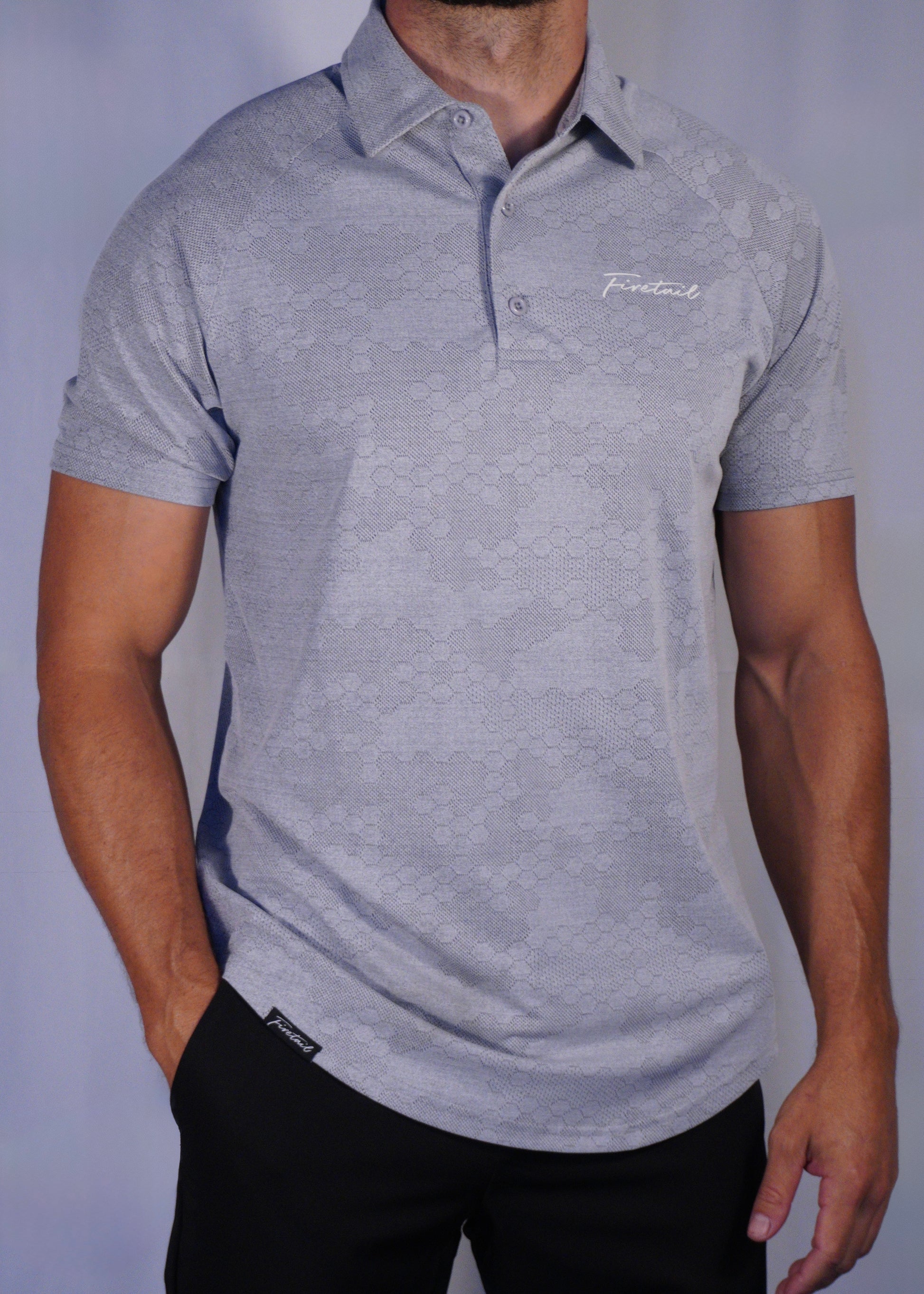 Grey Hex Polo