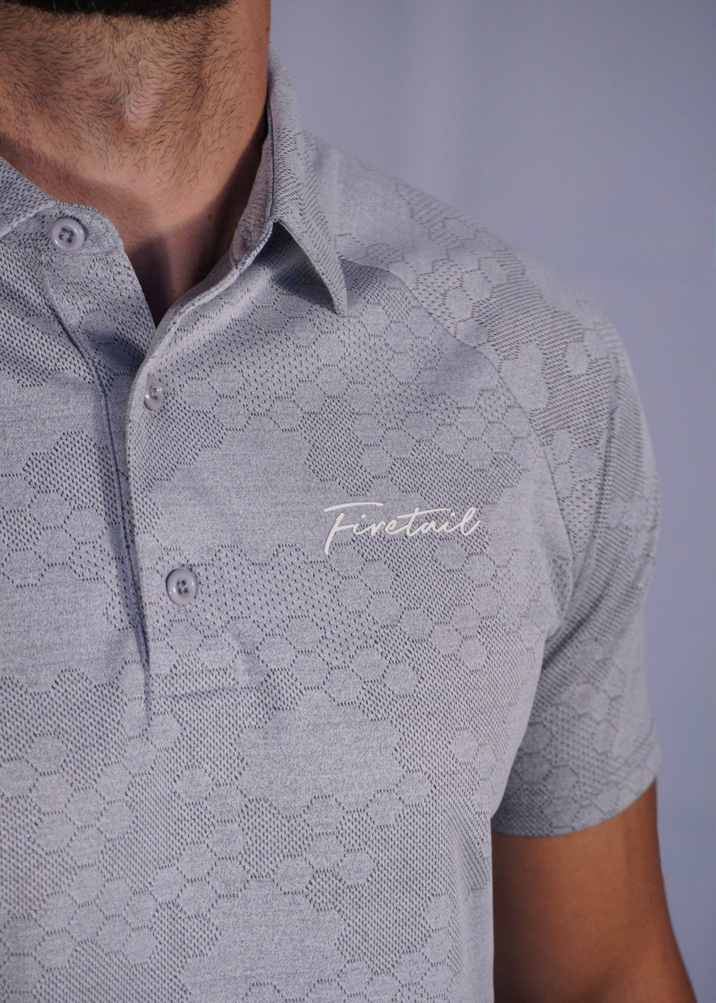 Grey Hex Polo