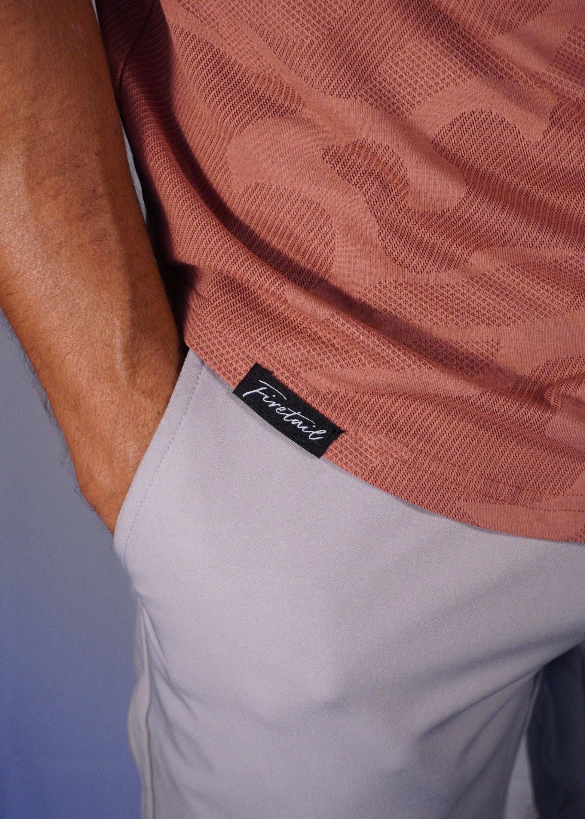 Coral Camo Blade Polo