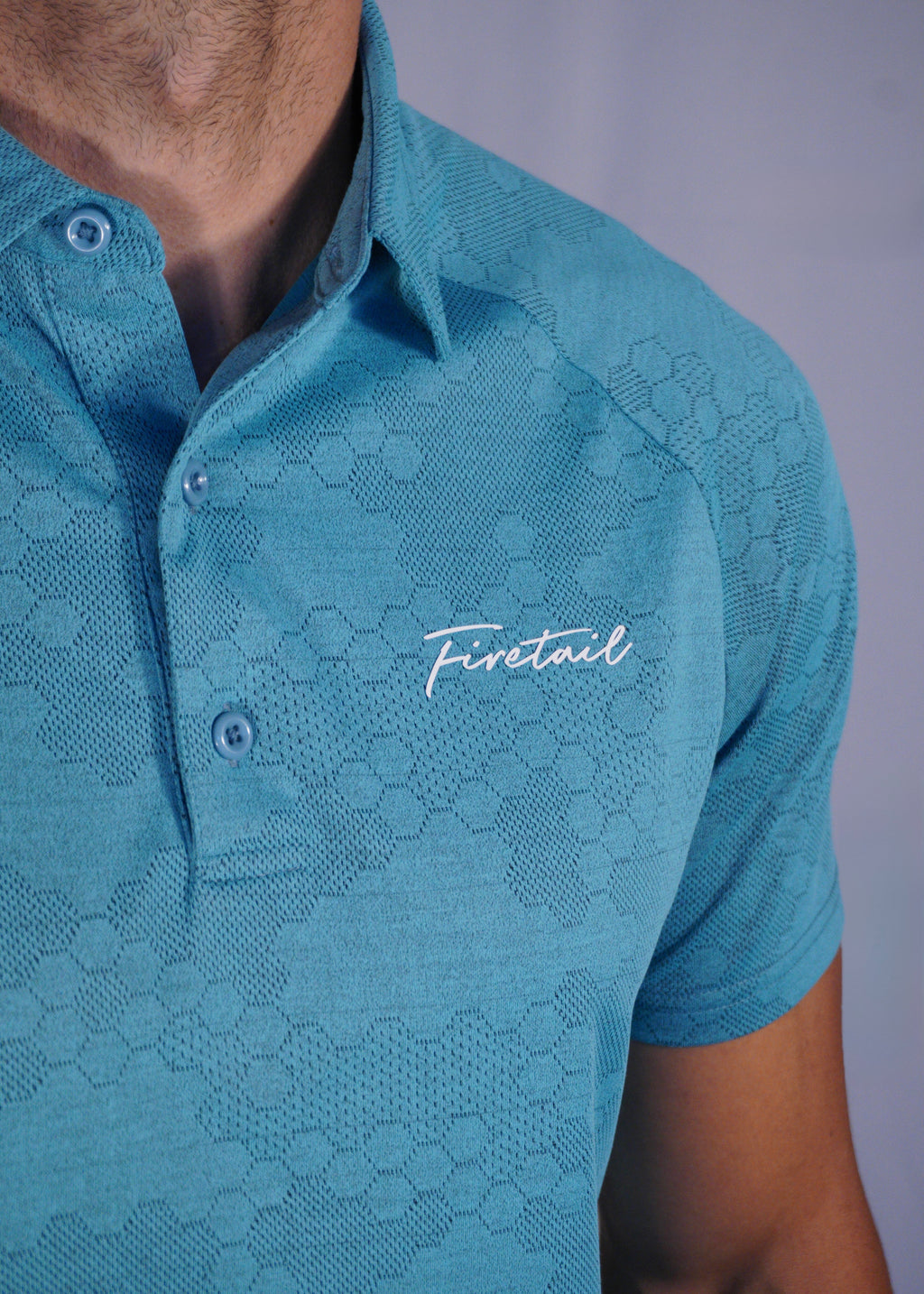 Turquoise Hex Polo