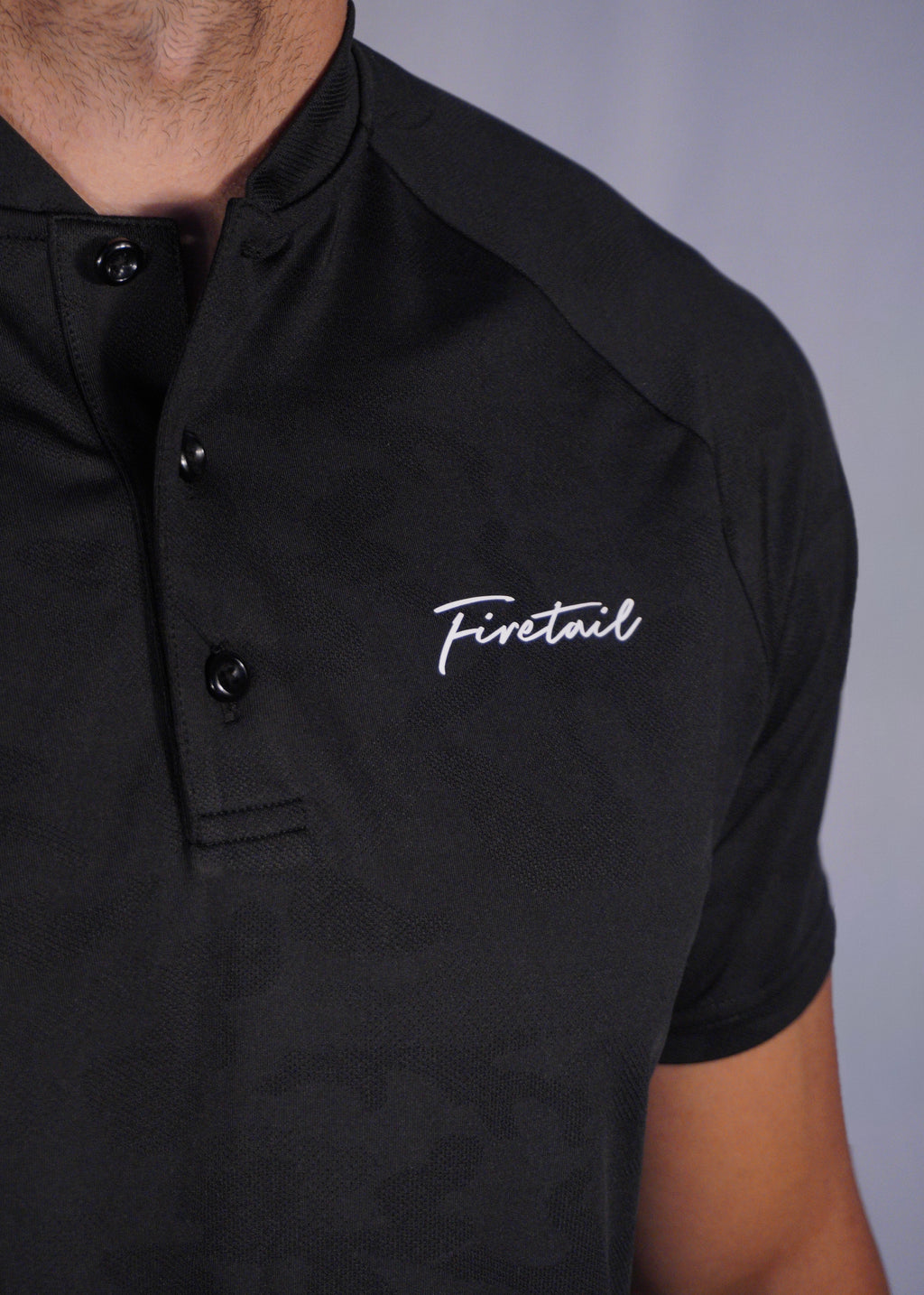 Black Camo Blade Polo