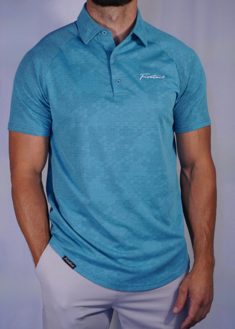 Turquoise Hex Polo