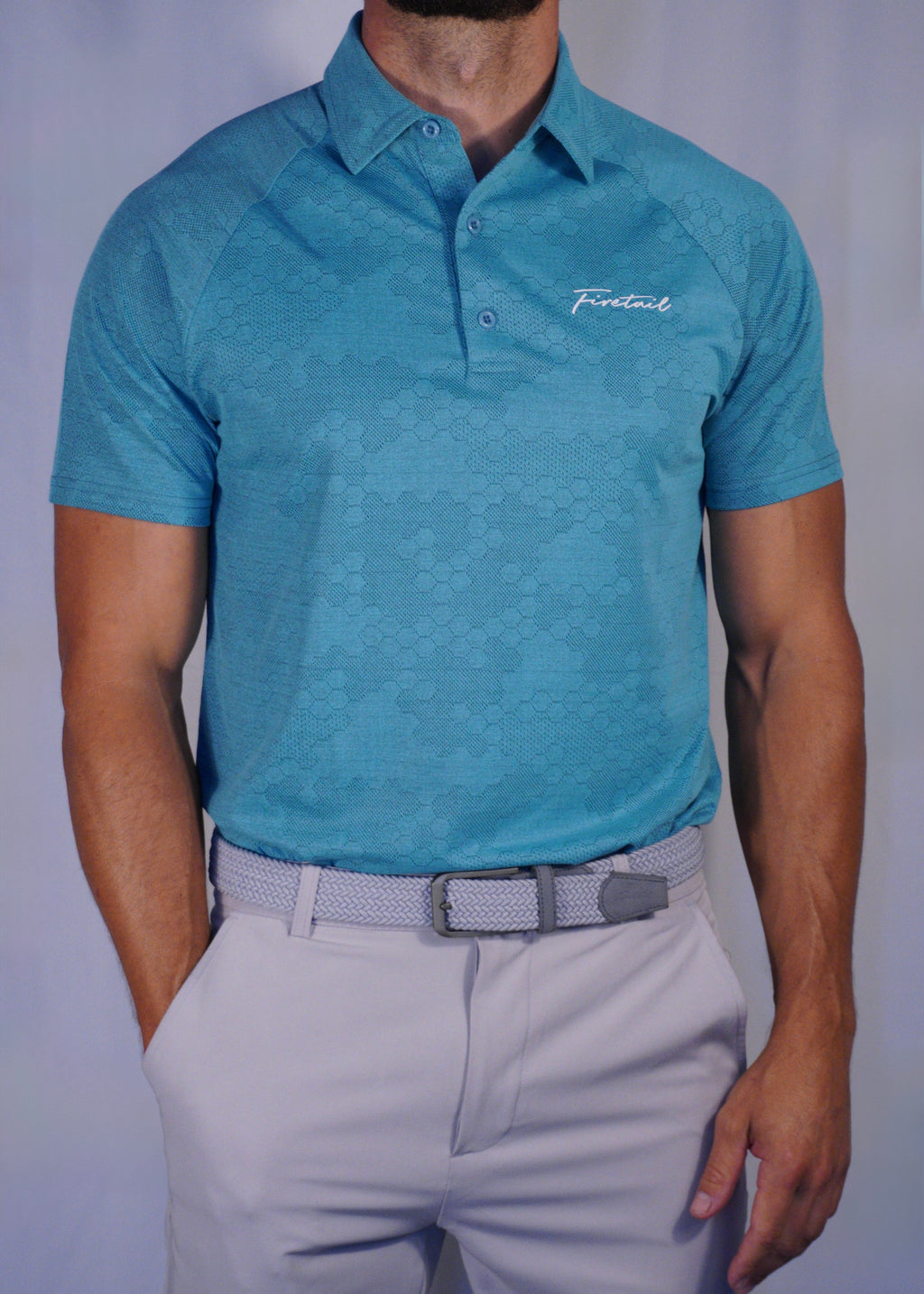 Turquoise Hex Polo