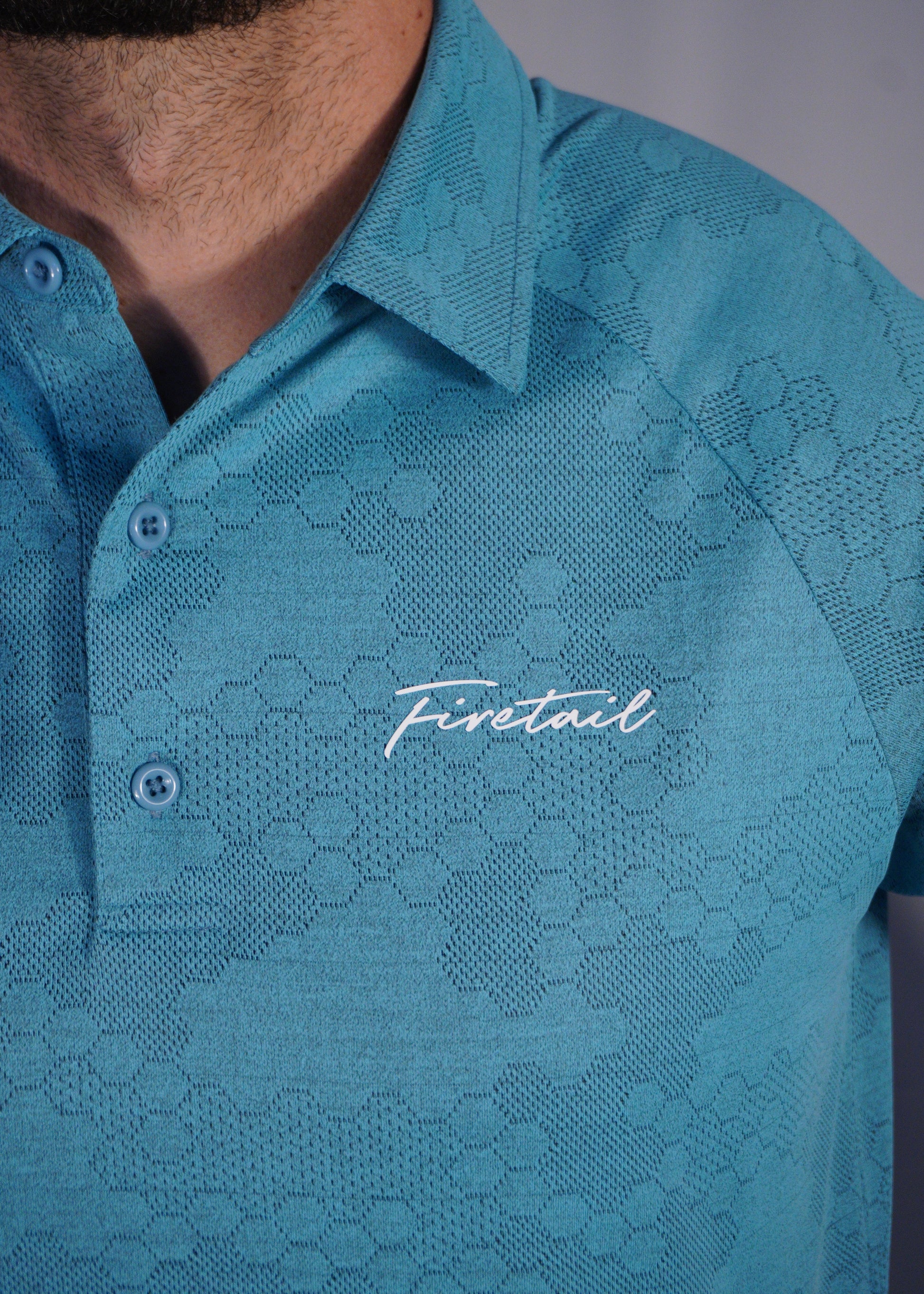 Turquoise Hex Polo