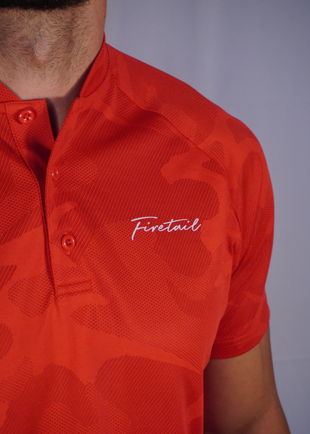 Red Camo Blade Polo